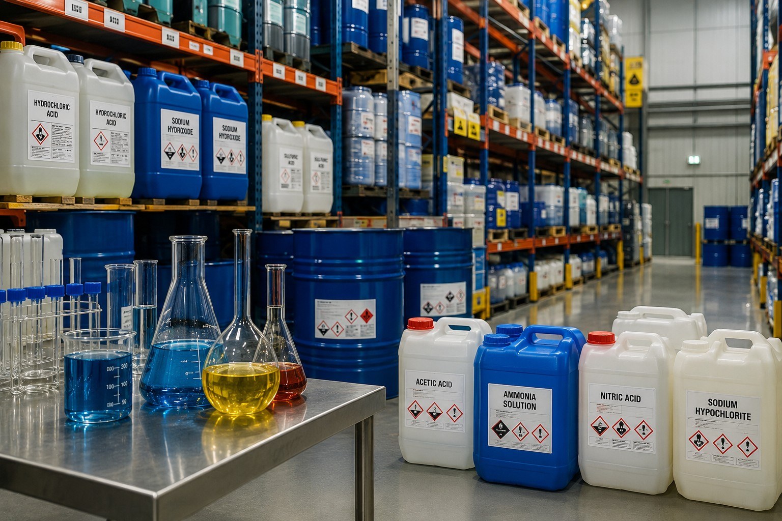Industrial chemical products warehouse